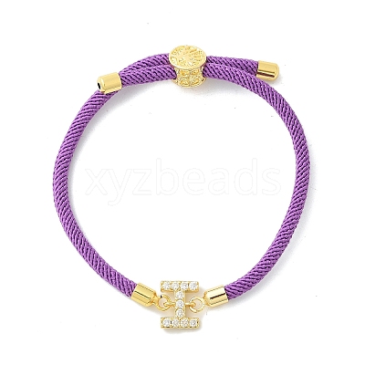 Adjustable Nylon Cord Bracelets BJEW-C096-01G-09-1