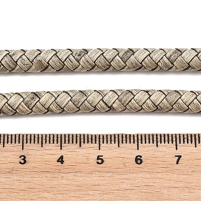 Braided Leather Cord with Core WL-F009-6mm-03-1