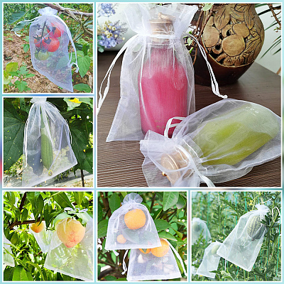 30pcs Large Organza Pouches Portable Shoes Bag Travel Storage Drawstring Bags OP-SP0001-03B-01-1