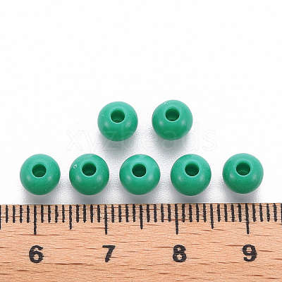 Opaque Acrylic Beads X-MACR-S370-C6mm-S036-1