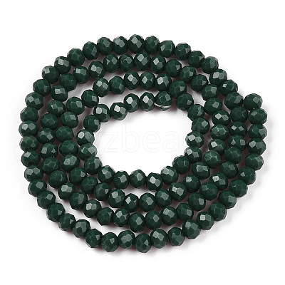 Opaque Solid Color Glass Beads Strands LS-EGLA-A034-P3mm-D09-1