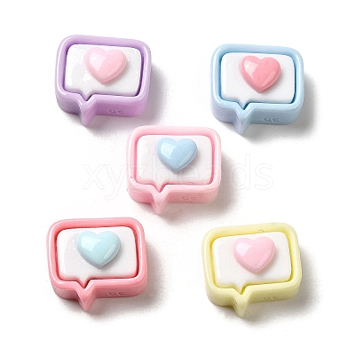 Opaque Resin Cabochons RESI-B017-01D-1