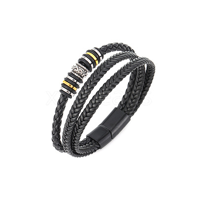 Imitation Leather Cord Multi-strand Bracelets for Men LS-PW-WGD2A27-01-1