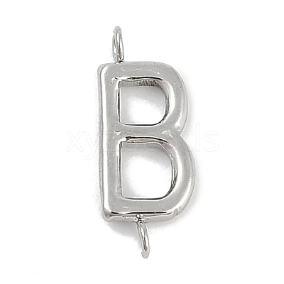 304 Stainless Steel Letter Connector Charms STAS-M108-01P-02-1