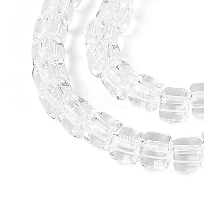 Transparent Glass Beads Strands GLAA-N065-4x4mm-A01-1