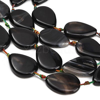Natural Banded Agate/Striped Agate Beads Strands GG-CBAE0EB-01B-02-1
