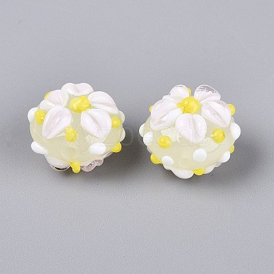Handmade Lampwork Enamel Beads LAMP-Z020-05-1