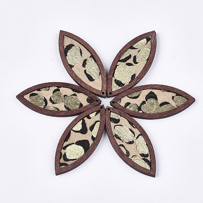 Eco-Friendly Cowhide Leather Big Pendants FIND-S301-34C-04-1