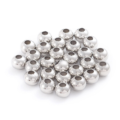 Tarnish Resistant 304 Stainless Steel Beads STAS-G230-P06-1