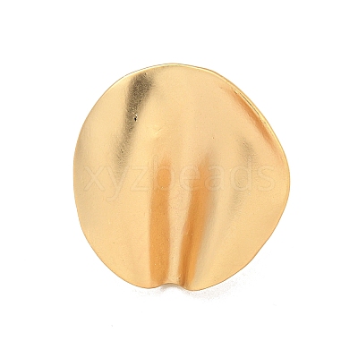 Matte Gold Alloy Adjustable Rings for Women LS-RJEW-K260-07D-1