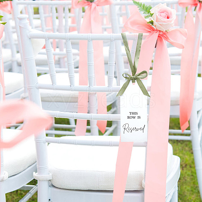 24Pcs 2 Sets Paper Seat Reserved Sign Hanging AJEW-CN0006-21B-1