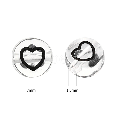 Transparent Acrylic Beads TACR-YW0001-12B-1