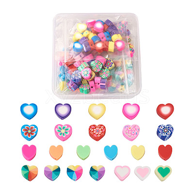 Handmade Polymer Clay Beads CLAY-TA0001-11-1