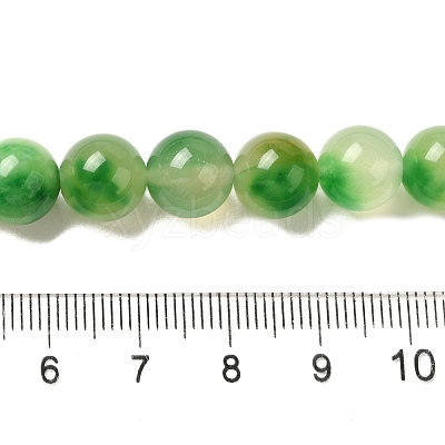 Natural Dyed White Jade Beads Strands G-M402-C04-21-1