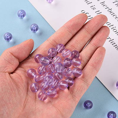 Transparent Acrylic Beads MACR-S370-A10mm-746-1
