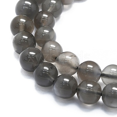 Natural Grey Moonstone Beads Strands G-K245-A05-02-1