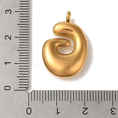 Ion Plating(IP) 304 Stainless Steel Pendants STAS-M017-08G-07-1