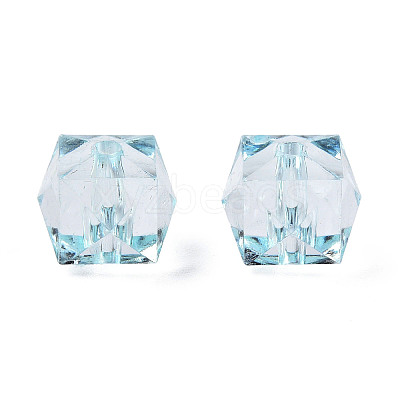 Transparent Acrylic Beads X-TACR-Q259-10mm-V38-1