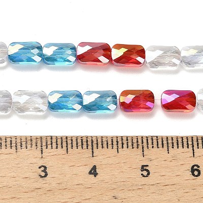 Electroplate Glass Beads Strands EGLA-P068-01A-04-1