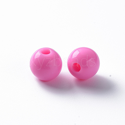 Opaque Acrylic Beads X-MACR-S370-C8mm-M1-1