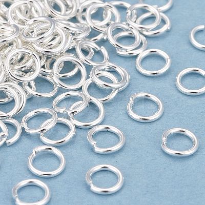 Rack Plating Brass Open Jump Rings KK-O139-18F-S-1