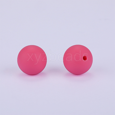 Round Silicone Focal Beads SI-JX0046A-07-1