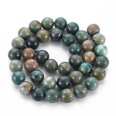 Natural Chrysocolla Beads Strands G-S376-004C-1
