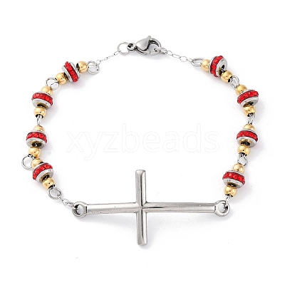 201 Stainless Steel Link Chain Bracelets BJEW-A032-01GP-03-1