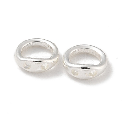 Brass Ring Charm Connectors KK-P284-06S-1