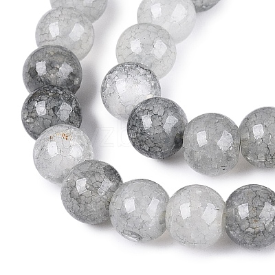 Baking Paint Crackle Glass Beads Strands GLAA-Q106-03A-02-1