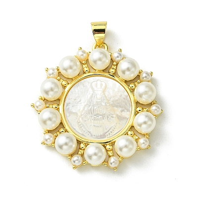 Eco-Friendly Brass Pendants KK-A204-02B-03G-1