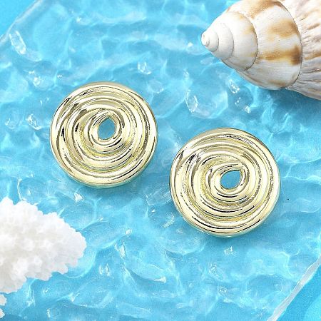 Brass Stud Earrings for Women EJEW-U035-08G-1