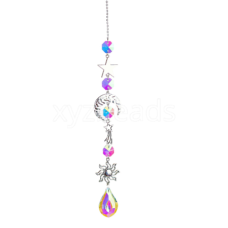 Iron Big Pendant Decorations LS-DJEW-PW0007-02D-1