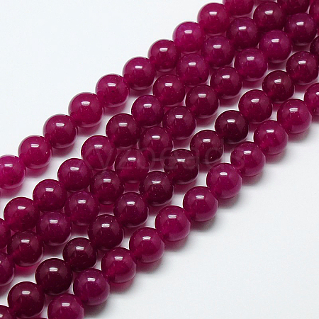 Natural Malaysia Jade Bead Strands G-M101-8mm-08-1