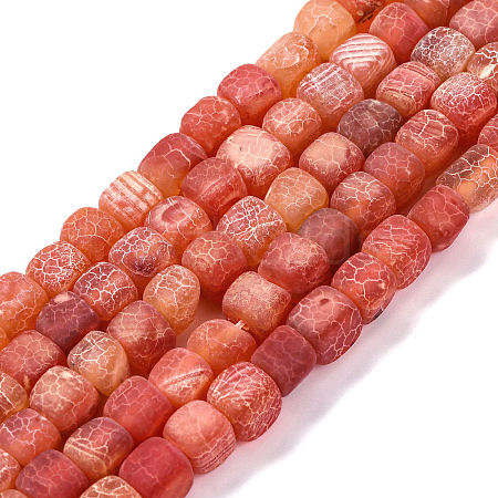 Natural Weathered Agate Beads Strands G-NH0038-01B-1