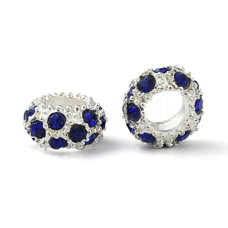 Alloy Rhinestone European Beads CPDL-H999-17-1