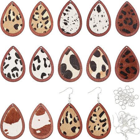 Olycraft DIY Teardrop Drop Earrings Making Kit DIY-OC0008-22-1