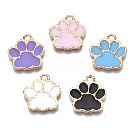 Alloy Enamel Pendants X1-ENAM-T016-22LG-RS-1