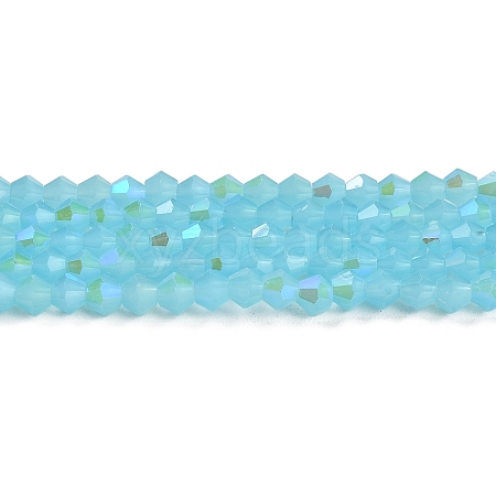 Imitation Jade Electroplate Glass Beads Strands LS-GLAA-F029-J4mm-D03-1