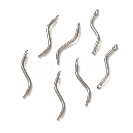 Non-Tarnish 304 Stainless Steel Links Connector Charms STAS-Q323-13P-1