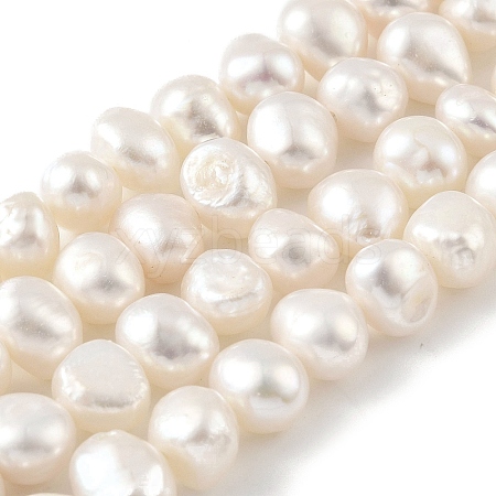 Natural Cultured Freshwater Pearl Beads Strands PEAR-A006-08F-1