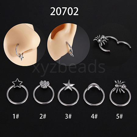 Halloween Stainless Steel Nose Rings WGADCDD-01-1