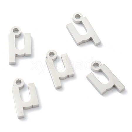 Non-Tarnish 304 Stainless Steel Charms STAS-G244-01M-1