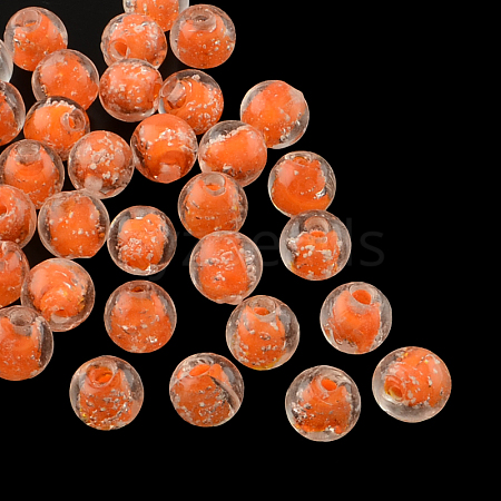 Handmade Luminous Lampwork Beads LAMP-R125-12mm-05-1