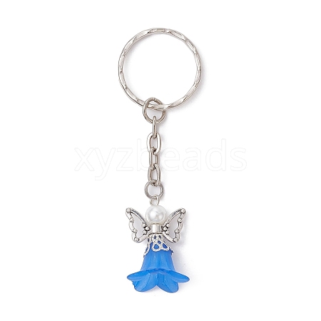 Angel Acrylic & Alloy Pendant Keychain KEYC-JKC00597-02-1