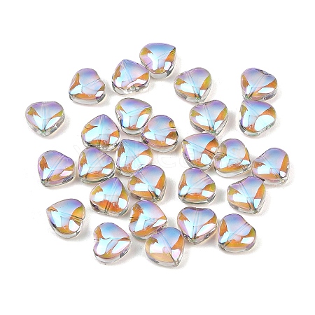 Electroplate Glass Bead EGLA-H102-08Y-1