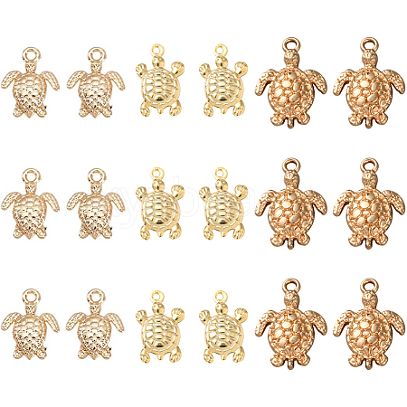 18Pcs 3 Styles Brass Charms FIND-PH0022-94-1