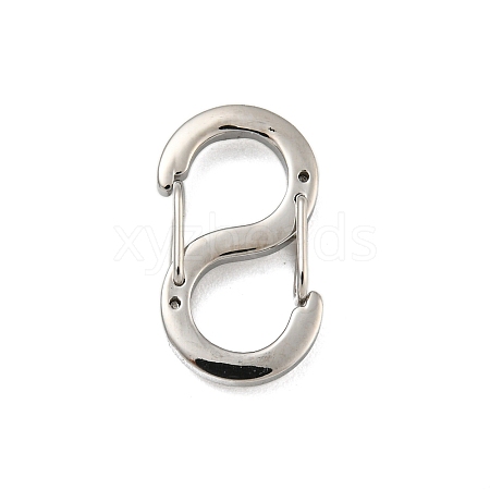 Non-Tarnish 304 Stainless Steel S Shaped Carabiner STAS-P358-01B-P-1