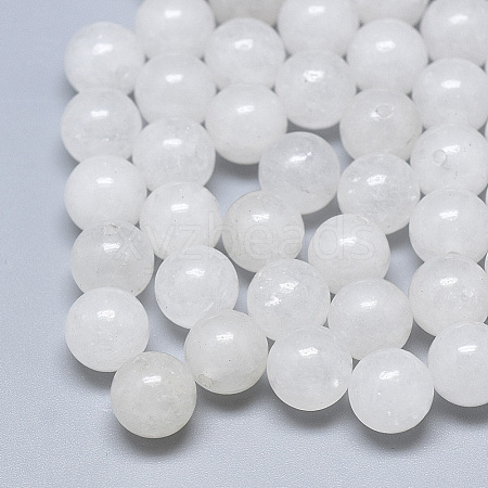 Natural White Jade Beads G-T122-25B-10-1