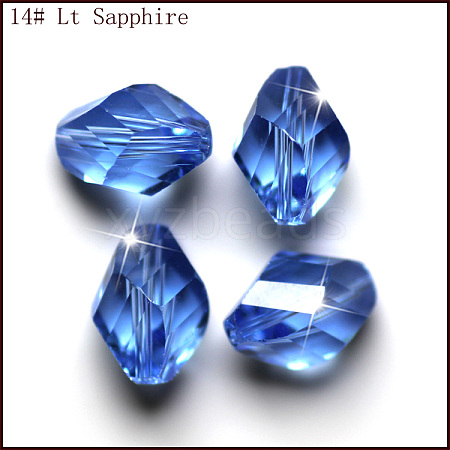 Imitation Austrian Crystal Beads SWAR-F077-9x6mm-14-1